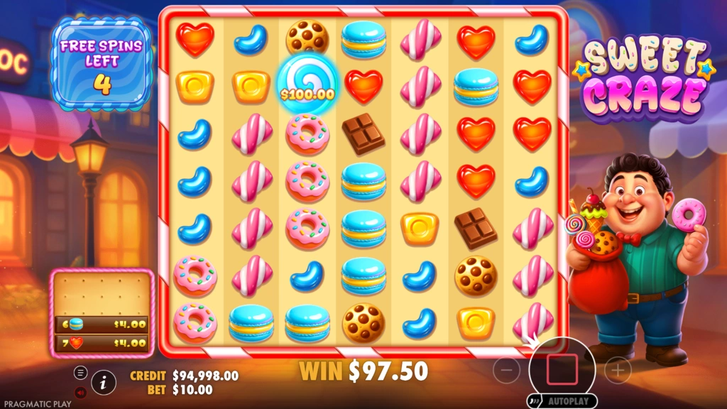 Sweet Craze Free Spins